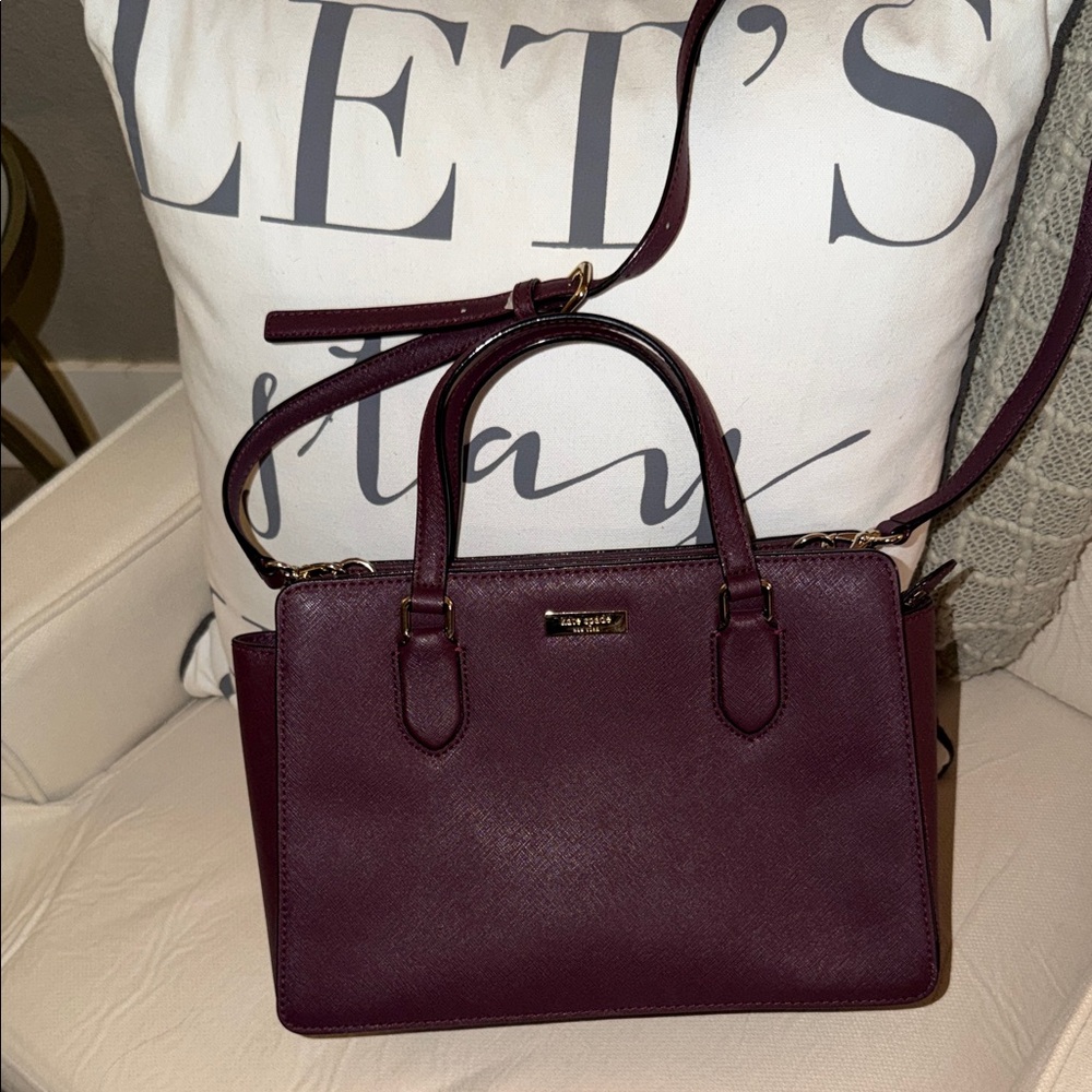 . Kate Spade Deep Purple Satchel